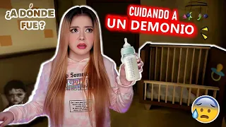 24 HORAS SIENDO NIÑERA de un BEBÉ DEMONIO 😨 Criss Huera - The Baby In Yellow