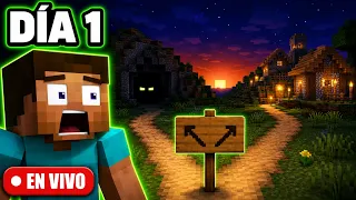 Dia 1 jugando Minecraft y el chat decide que hago 🤯