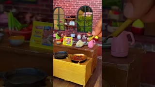 Mini Kitchen feel is amazing while making the tasty dish #video #shortvideo #minikitchen #miniature