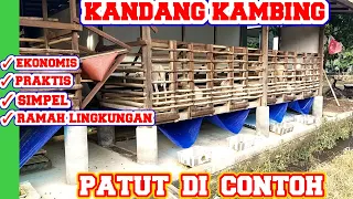 KANDANG KAMBING PALING PATUT DI CONTOH - KANDANG DOMBA SANGAT RAMAH LINGKUNGAN DAN BIAYA EKONOMIS