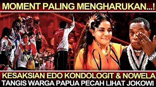 Momen Paling Mengharukan❗️Kesaksian Edo Kondologit & Nowela, Tangis Warga Papua Pecah Lihat Jokowi