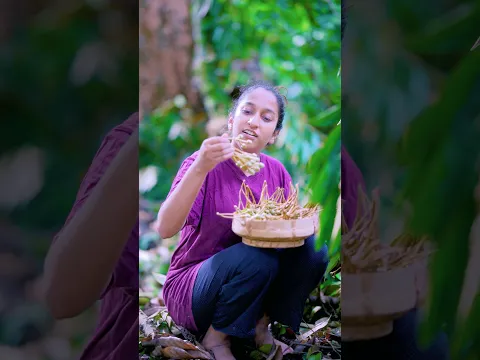 දූරියන් මල් මෙහෙම කාල තියෙද? 🌻 Durian Flower Fried #shorts