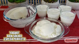 TRUCO PARA HACER YOGURT BIEN ESPESO SÓLIDO Y PERFECTO no falla super fácil