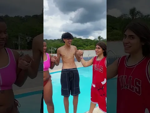 COMPLETE A MUSICA OU CAIA NA PISCINA 🏊‍♂️ 🎶#shorts