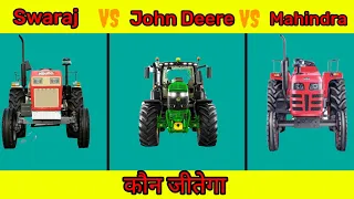 Swaraj 855 vs John Deere vs Mahindra Arjun 😱। Comparison video। Who will win ?
