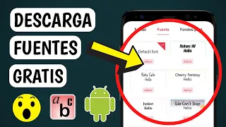 Cómo descargar cualquier fuente para tu celular gratis | Cambiar nuevas fuentes en Android sin root