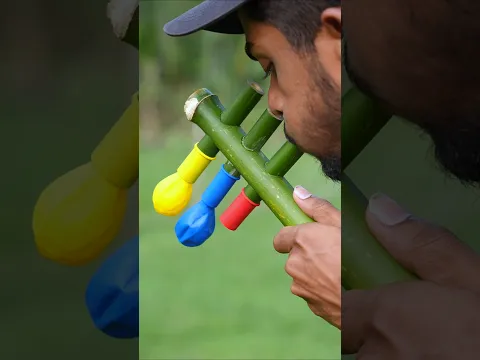 DIY Bamboo Creations with three Clour Balloone #Bamboo #Bambooart