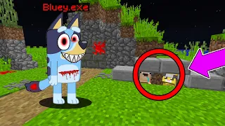 ¡BLUEY.EXE NUNCA NOS ENCONTRARA EN ESTE ESCONDITE! | Michi Miau y Bebe Noob se Esconden en Minecraft