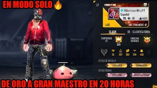 Así subí a GRAN MAESTRO EN 20 HORAS🔥En modo solo😎