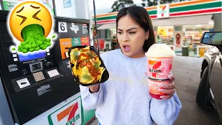 Eating ONLY Gas Station Food for 24 HOURS.. **bad idea**