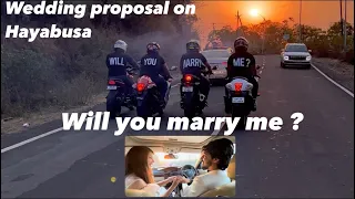 Surprising Wedding proposal on Hayabusa will you marry me #wedding #propose #hayabusa #suprise