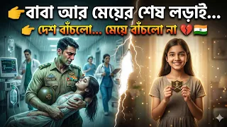 দেশ বাঁচাতে লড়ল বাবা, হাসপাতালের বেডে কাঁদল হৃদয় 💔🇮🇳 | Emotional Army Story
