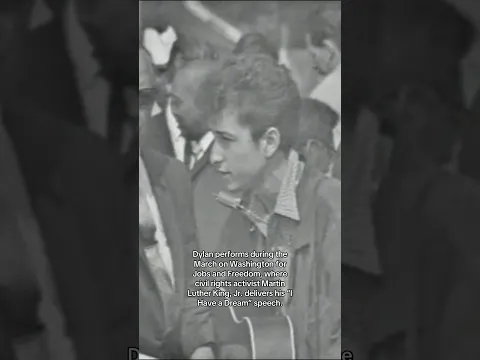 Dylan performs during the March on Washington