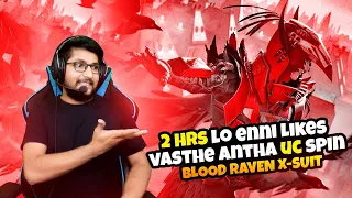 Blood Raven X-suit Spin || Nearly 60k Uc spin || Stream no :37