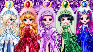 K-Pop Huntrix Rumi, Mira, Zoey, Peach Diamond, Ruby, Emerald, Sapphire Dress up  | Paper Fashion DIY
