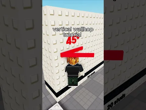vertical wallhop tutorial 💀 #shorts #tower #troll wall hop