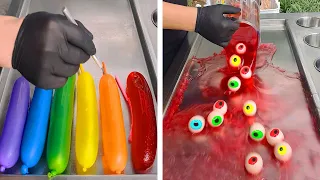 HALLOWEEN Dessert ColorFul IceCream | Rainbow Jelly Balls