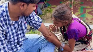 ১০ বছর বয়সী মেয়েটি সিঙ্গা লাগিয়ে চমক দেখালো, এই মেয়েটি নাকি এখনই বিয়ে করতে চায় ?