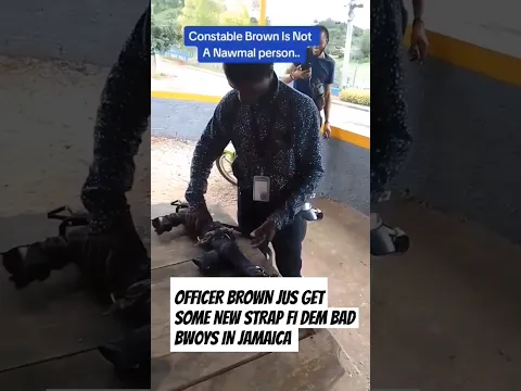 OMG OFFICER BROWN LOADING UP HIS NEW MACHINE TO TAKE ON THE STREET IN JAMAICA #news #awareness