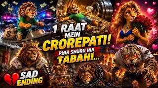 Sheru 🦁 aor Kittu Rajkumari 🐆ki Ameeri 💰se Garibi ⛺ Tak ki masterpiece Kahani😲😲
