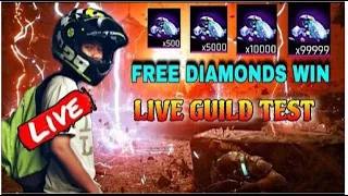 FREE FIRE LIVE👻GARENA FREE FIRE💀GUILD TEST LIVE !! #fflive #shortslive #ff #shorts # freefirelive