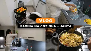 VLOG: faxina pesadona na cozinha e jantar rápido.