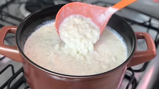 O MELHOR ARROZ DOCE É O DA MINHA MÃE!! CREMOSO DEMAIS !! RECEITA BOA E DELICIOSA!! ❤️