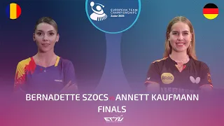 BERNADETTE SZOCS (ROU) vs ANNETT KAUFMANN (GER) | European Championships - Womens Final | Highlights