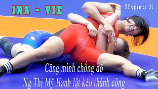 🤼‍♀️ Ngạt Thở - Màn thoát hiểm kinh điển của Ng THị Mỹ Hạnh VN - women's wrestling'vat'Seagames 31