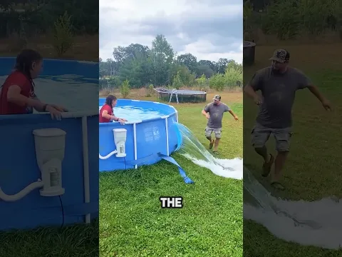 Amazing way to say goodbye to your swimming pool