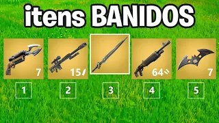 FORTNITE MAS SÓ TEMOS ITENS MÍTICOS BANIDOS...