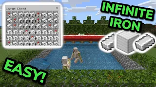 COMPACT IRON FARM TUTORIAL in Minecraft Bedrock (MCPE/Xbox/PS4/Nintendo Switch/Windows10)
