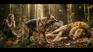 Injured German Shepherd Defeats Lion to Protect His Owner