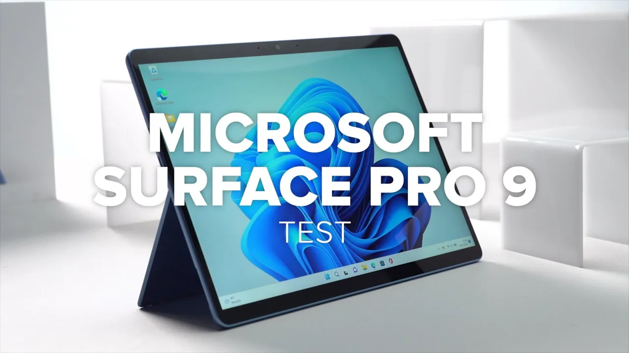 Vido-Test de Microsoft Surface Pro 9 par Computer Bild