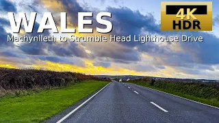 Strumble Head Lighthouse Scenic Drive | Machynlleth to Pembrokeshire Coast | 4K HDR