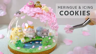 お菓子ですみっコぐらしの桜スノードームを作ってみたよ｜COOKIE & CANDY OF SUMIKKOGURASHI