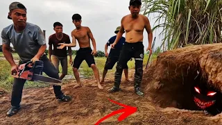 Brave Hunter And Pitbull Dog Confront Dangerous Monsters
