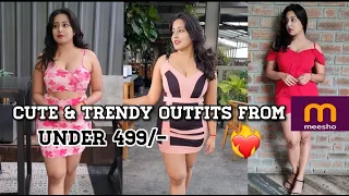 MEESHO TRY-ON HAUL💕 | DRESSES STARTING AT 249/-🤩 | TRENDY, CUTE AND LATEST BODYCON DRESSES ❤️‍🔥