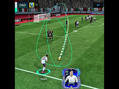 Hazard tried a crazy free kick... goal? 😳 #easports #fifamobile #fifa #FIFA23 #EAFC24 #ultra