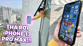 DROPTEST, THẢ RƠI iPHONE 13 PRO MAX CỰC CĂNG: NÉM TỪ TRÊN TẦNG XUỐNG, CHO XE NGHIẾN QUA...