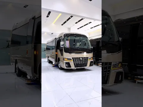 Premium VIP Toyota Coaster Luxury Bus Conversion ❤️🔥 #shorts