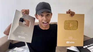 RECEBI duas PLACAS do YouTube 🤷🏻‍♂️