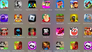 Roblox,Poppy Playtime 4,Carnival Of Terror,Hide In The Backroom,Save Prisoner,Minecraft,Stumble Guys