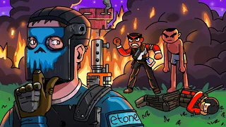 SOLO MAKES a CLAN RAGE QUIT after FAIL RAID - Rust