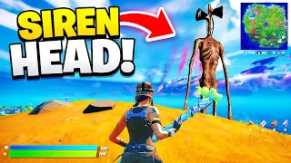 JE TROUVE le BOSS "SIREN HEAD" ! Il CACHE un SECRET sur FORTNITE !