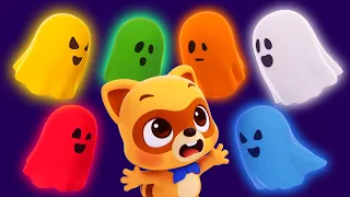 Learn Colors with Halloween Ghost 👻 3D | Kids Cartoon | Color Songs + Games | Lotty Friends