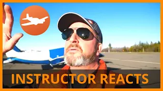 Student Pilot CRASHING Airplane on First Solo Flight - FLIGHT INSTRUCTOR REACTS  - aviation accident
