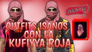 OUTFITS INSANOS CON LA KUFIYYA ROJA EN FREE FIRE