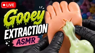Oddly Satisfying Slime Extraction 🦶💚 | ASMR LIVE & Squishy Fun