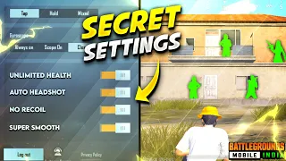 BGMI ALL SECRET SETTINGS GUIDE IN HINDI | BGMI ALL BASIC SETTINGS TIPS & TRICKS | BGMI PRO SETTINGS